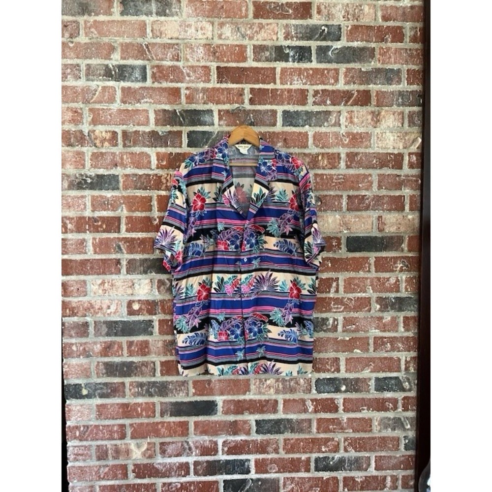 Vintage Cooke‎ Street Men XL ,Honolulu Shirt Villager Made in USA